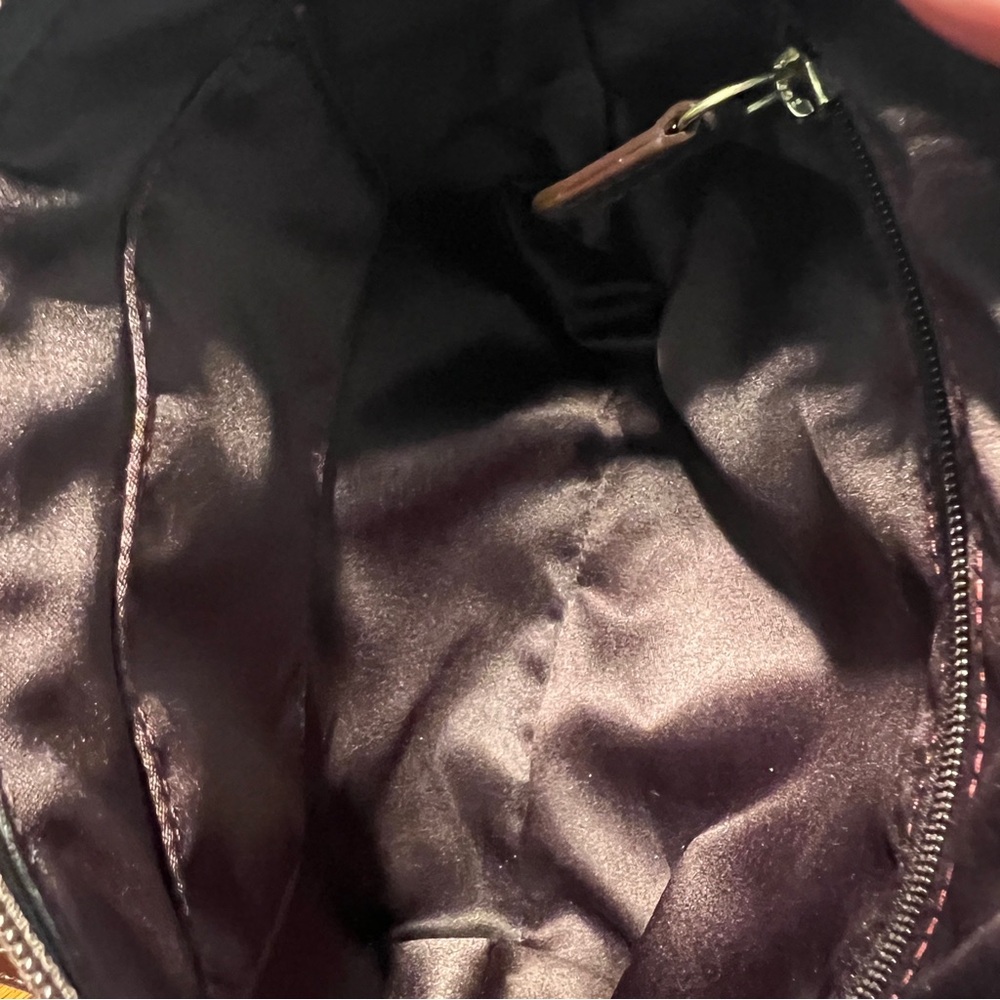 COACH 1941 ASHLEY OP ART SIGNATURE BAG IN SATIN AND LEATHER EXCELLENT CONDITION - Picture 13 of 13